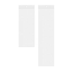 China Clear Baggies Necklace Bags with Hang Hole Resealable Plastic Bags factory