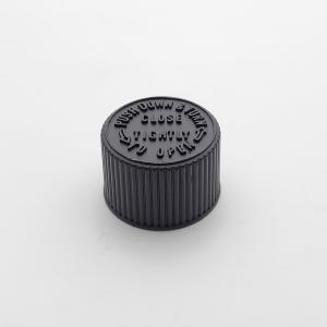China Ribbed Closure 20mm Screw Cap , Child Proof Pill Bottle Lid factory
