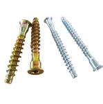 Yellow Zinc Plated Hex Socket Confirmat Screws for Furniture Assembly and Repair