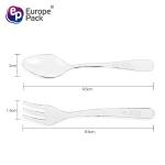 Amazon top seller 2019 clear PS cute dessert disposable spoon fork set