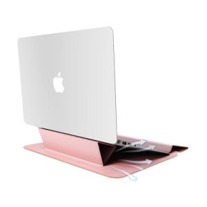 3 In 1 Multi Purpose Folder Design PU 13'' Notebook Protective Sleeve With