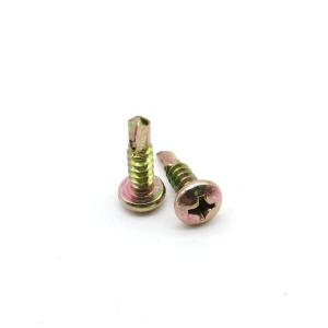 China Yellow Zinc Self Tapping Screws Phillips Self Tapping Pan Head Metal Screws factory