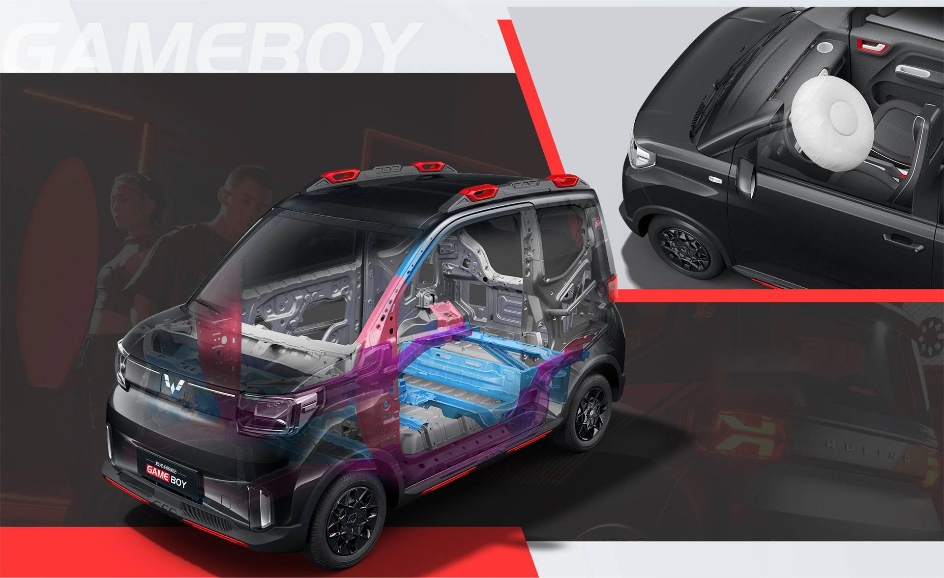 Mini Family Sports Cars 2023 Wuling Mini EV Electric Cars in Pure Electric with Maximum Power 30kW 41Ps