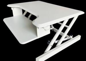 China Ergonomic Techniques Modern Computer Desk 800 * 520mm In Black / White factory