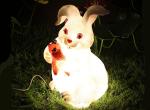Resin rabbit lights garden landscape lawn lamp park scenic spot cartoon animal