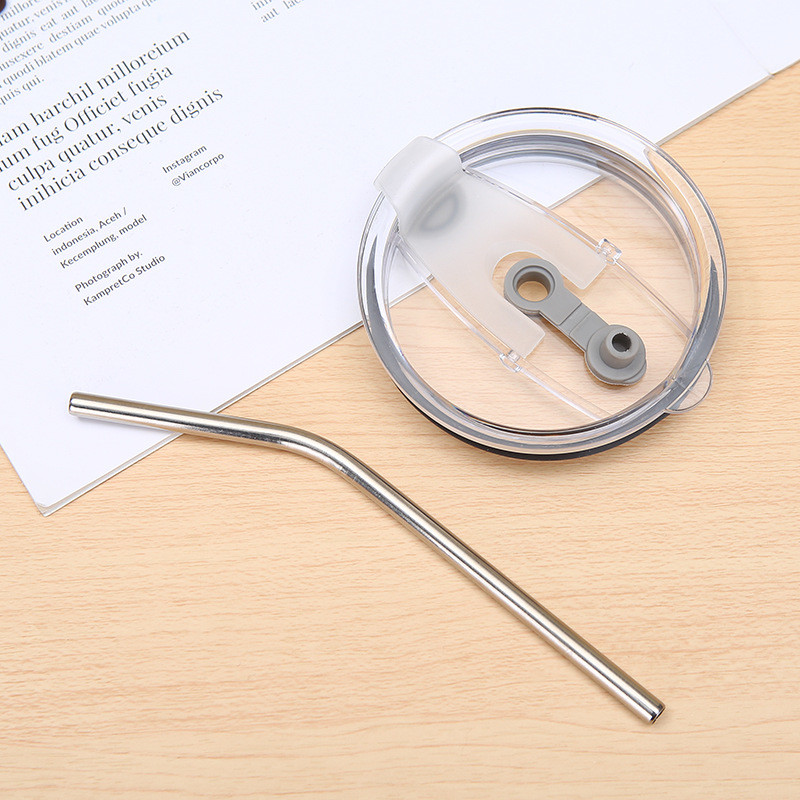 Customized Printing Stainless Steel Thermal Cup Portable Outdoor Straw 304 Stainless Steel Vacuum Double-Layer Thermal Cup