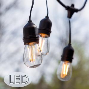 China Commercial Grade 48ft 24 Bulbs Waterproof LED String Lights factory