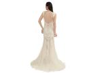 Modern Mermaid Muslim See Through Dress Tulle And Lace Fabric Sleeveless