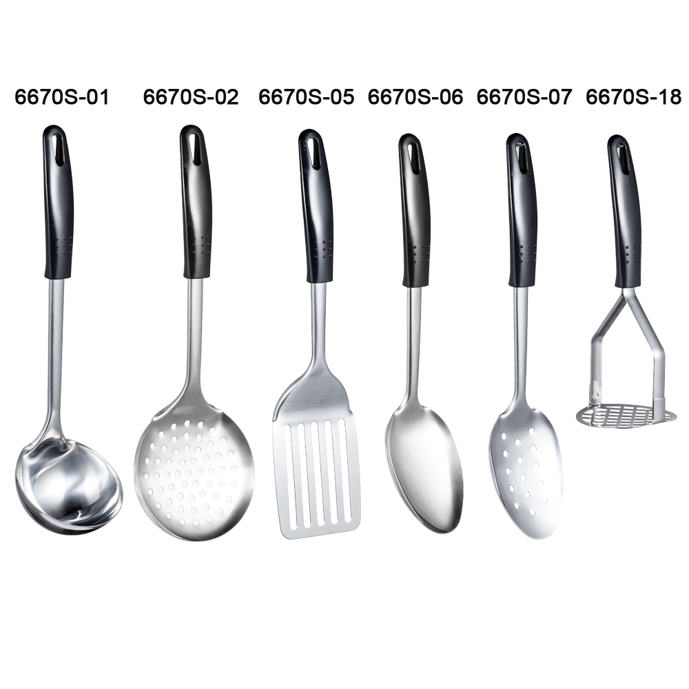 Household Items Sustainable Stainless Steel Cooking Utensils Set for Home Cooking