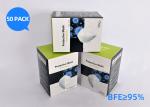 4 Ply FFP2 Face Mask Non Woven Melt Blown Fliter High-Elasticity Earpieces