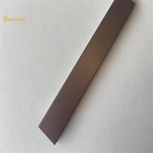 China 201 304 AISI Stainless Steel Tile Trim U Shape Sandblast Finished Hairline factory