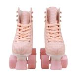 Adjustable Size Pink Water Ripple Roller Skate 4 Sizes For Girls Women