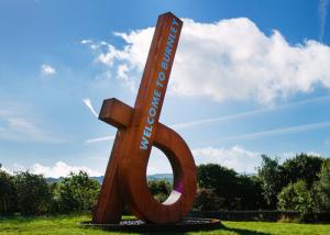 China Contemporary City Decoration Outdoor Metal Corten Steel Sculpture factory