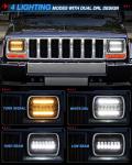 100W 9880LM DOT Amber/White DRL Turn Signal Rectangular Headlamp Special Feature