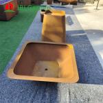 Outdoor Large Type Rusty Corten Metal Barbecue Grill Camping Oven