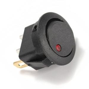 China Car Round Dot Red 12v Led Light Waterproof On Off Toggle Switch factory