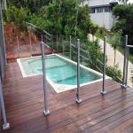 10mm 12mm Tempered Aluminum Glass Handrail Balustrade Railing