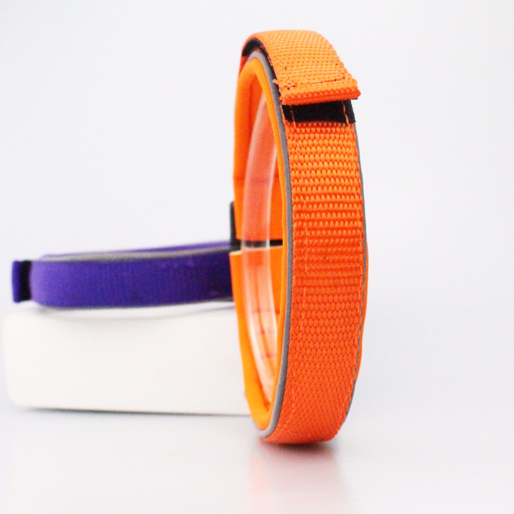 C502 New Soft Safety Pet Collar and Leash Reflective Neoprene Nylon Webbing Dog Collars for walking