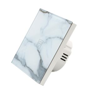 China Glomarket Zigbee Wall Smart Switch 1Gang With Neutral Touch Google assistant Glass Panel Light Wireless For Home factory