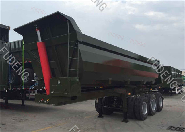 40 Tons Dump Semi Trailer With WABCO RE 6 Relay Valve Steel Material