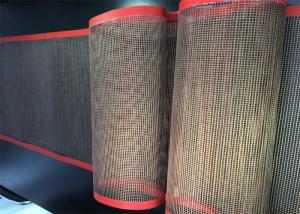 China 1mm 2mm 4mm Aperture PTFE Coated Fiberglass Conveyor Belts For Food Industry factory