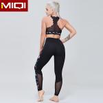 Newest 2 Pcs Women Sport Fitness Set Sexy Mesh Sport Bra And Butt Lift Legging