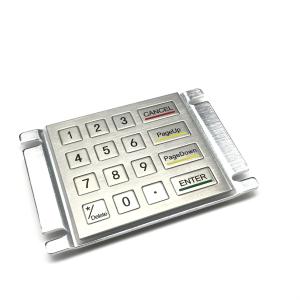 China IP65 / IK07 Metal Industrial Mini Numeric Keypad 16 Keys Lightweight Keypad USB Rear Panel Mounted -40℃ factory