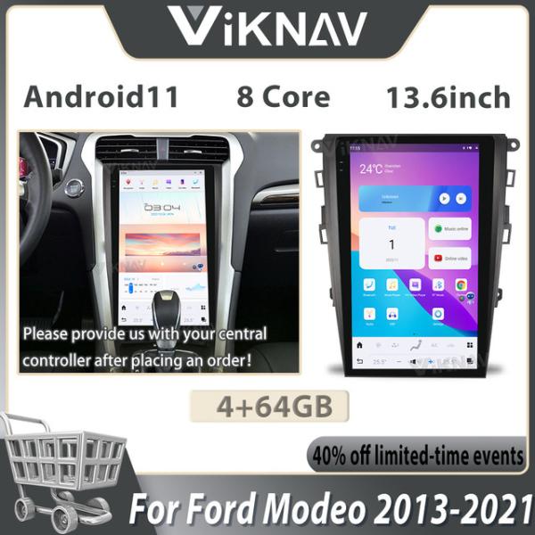 13.6 inch Touch Screen For 2013-2021 Ford Mondeo Android 11 Multimedia Player