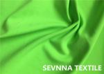 Dyed Knit Circular Polyester Satin Fabric , Bright Green Polyester Crepe Fabric