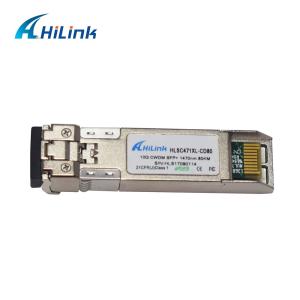 China EML APD SFP+ Transceiver Module 10G CWDM 1470nm-1610nm 80KM ZR Duplex LC DDM factory