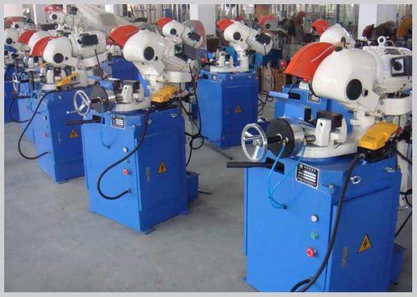 Small Semi Automatic Pipe Cutting Machine Single Sawing High Speed Easy