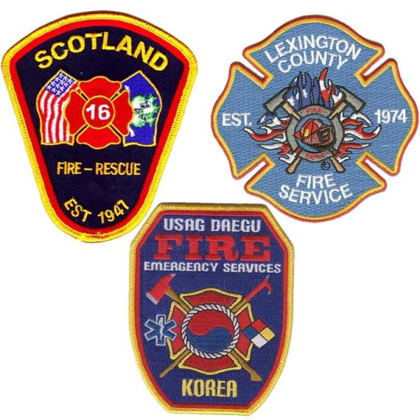 China Machine Washable Scotland Fire Department Patches For Clothing factory