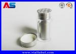 Silver Color 60ml Plastic Capsule Bottles / High Grade Empty Medicine Bottle
