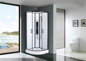 China Free Standing Quadrant Shower Cubicles With Transparent Tempered Glass Fixed Panel factory