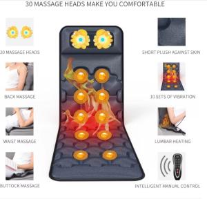 China Promotes Circulation Foldable Massage Mattress 9 Massage Model With Heating factory