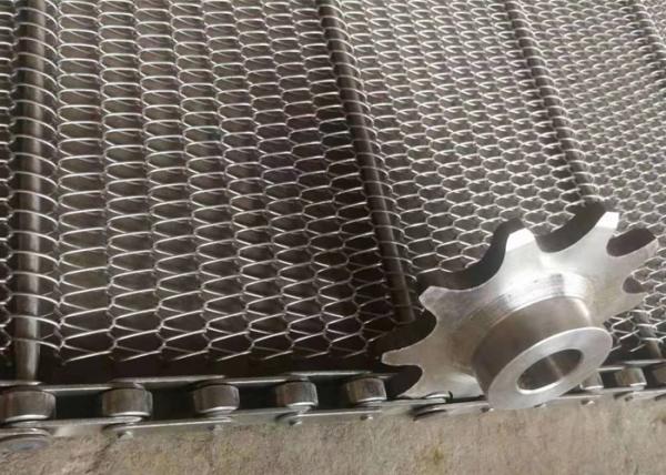 Professional Flat Wire Mesh Belt For Small Food Biscuits And Chocolate Snacks
