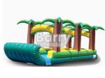 Commercial Double Lane Jungle Inflatable Blow Up Water Slides 0.55mm PVC