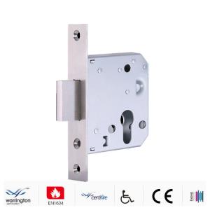China MLC103-55 Mortice Door Lock Double Throw Deadbolt In Solid Stainless Steel factory