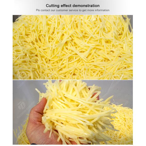 French fries High Speed Shreds Cutting machine Potatoes and round tuber crops Carrots and longitudinal root vegetables Potato Carrot radish Taro Sweet
