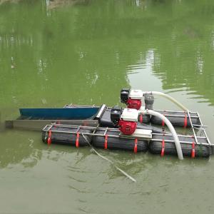 China 1T/H 25Kw Steel Gold Dredger 3.5m Length Rotary Movable Mini Gold Minging Boat factory