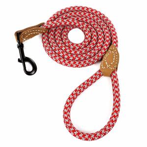 China 4/5/6 Foot Leather Dog Leash Tailor Reinforced Rope Multicolor Available factory
