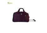 Printing Pocket 600D Wheeled Duffel Rolling Luggage Bag