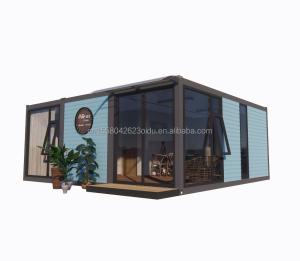 China Galvanized Steel Bending 180g 20ft 40ft Detachable Prefabricated Flat Pack Container Home House With 2 Bedrooms for Hotel factory