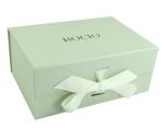PSD 200g Foldable Cardboard Gift Boxes Printed Ribbon Magnetic Thickness 1.5mm