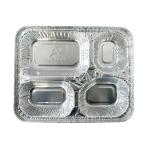 Golden Advantageous 4 Compartments Disposable Food Container for Takeaway Eco
