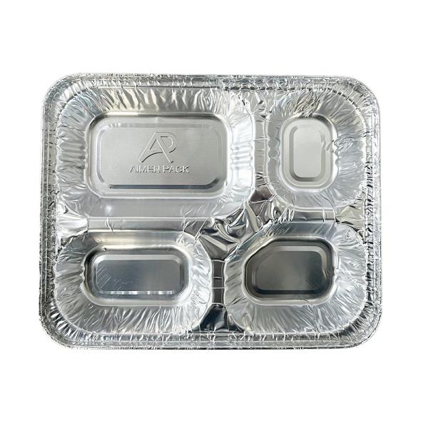 Golden Advantageous 4 Compartments Disposable Food Container for Takeaway Eco