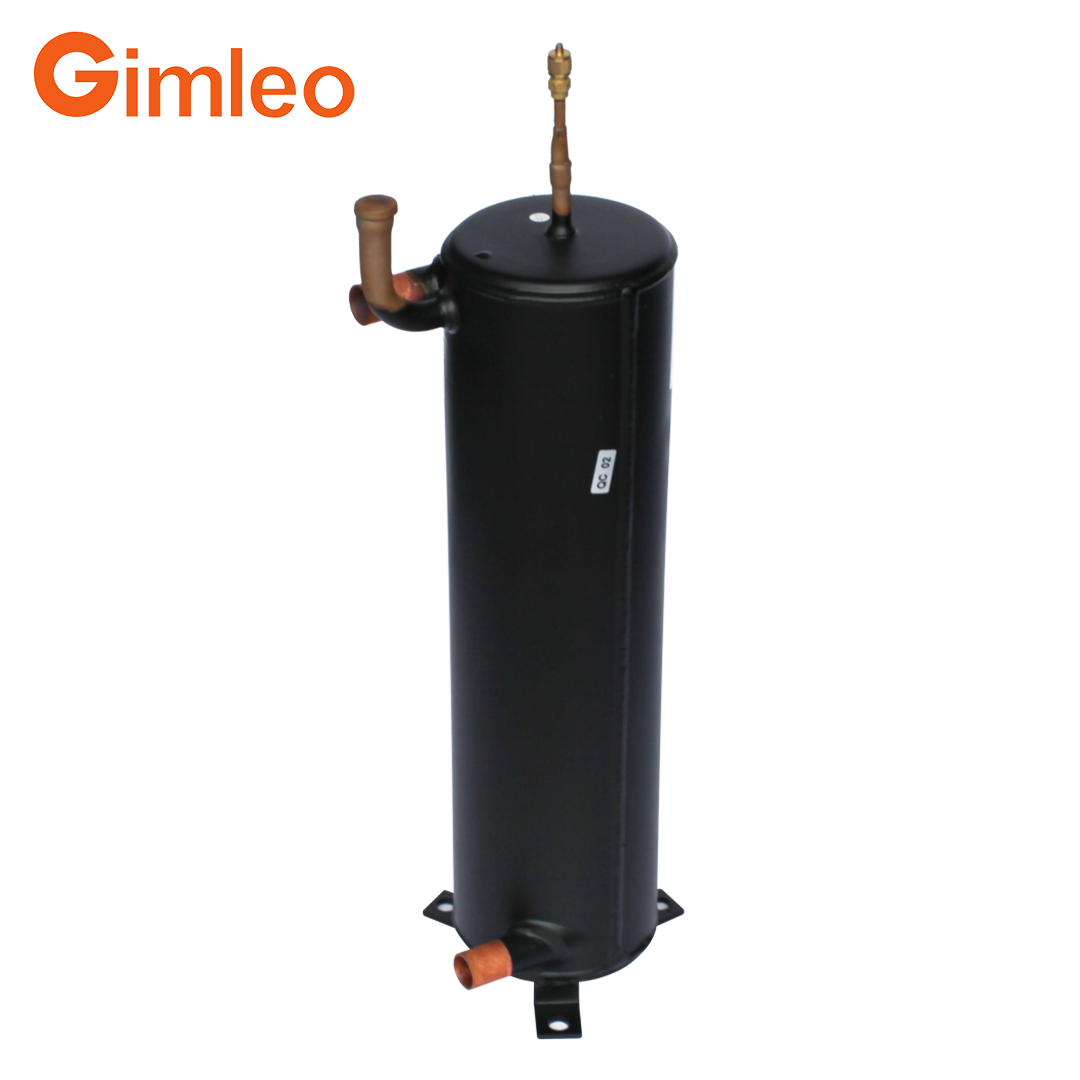 Energy Conservation Single Copper Tube Heat Exchanger RAH02 for Evaporator Application