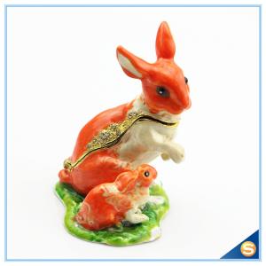 China Handmade Lovely Rabbit Trinket Box For Decorative Jewelry Box SCJ596 factory