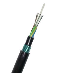 China Supply single mode aerial 4 core fiber optic cable price GYFTY53 factory