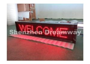 China PH 10 Indoor LED Moving Message Display Single Red with CE / UL Standard factory